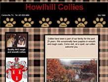Tablet Screenshot of howlhillcollies.com